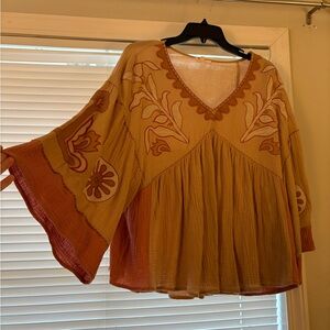 Bohemian Embroidered Blouse